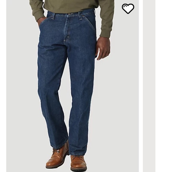 Wrangler Men’s fleece lined carpenter jeans - Picture 1 of 8